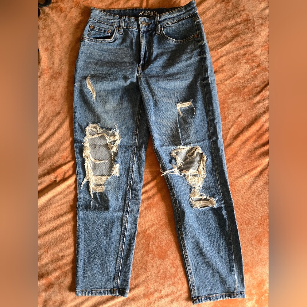 Wild Fable - Distressed Blue Jeans
